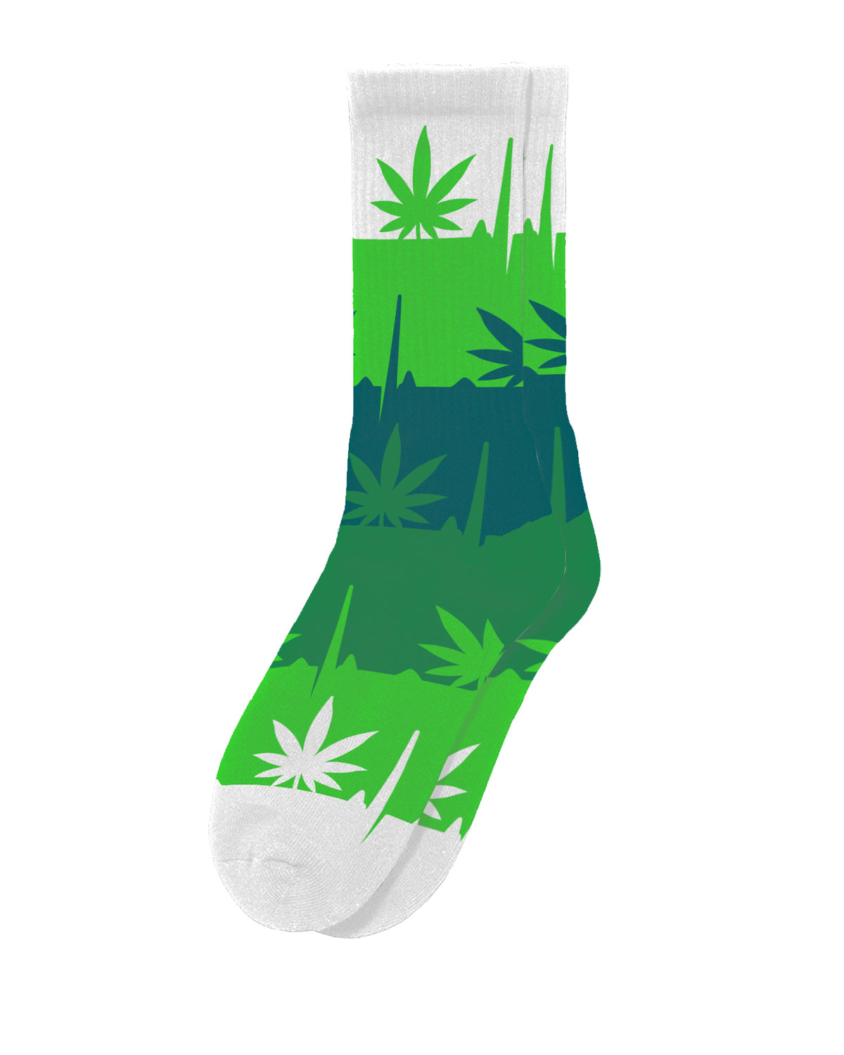 Weed Beat (Green) Socks | Sillies Men & Women, Novelty Fun Socks ...